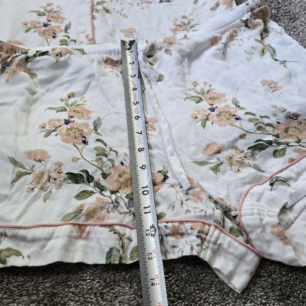 Birdy Grey Jonny Floral Pajama Set White Floral Meadow LIKE NEW Size Xl - Picture 7 of 12